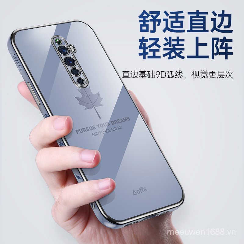 Ốp điện thoại QIANZI Fy Wq8S họa tiết lá phong cho Oppo Reno 2 Oppo Reno 2F