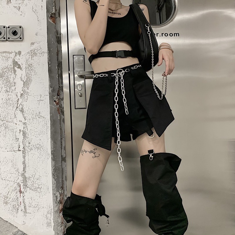 Quần jogger ống nối tặng kèm dây chain