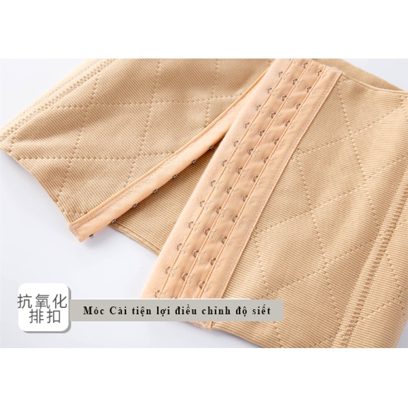 Đai nịt bụng thông hơi đa chức năng, xóa mỡ bụng công nghệ nhật bản có móc cài, giảm eo, định hình vóc dáng