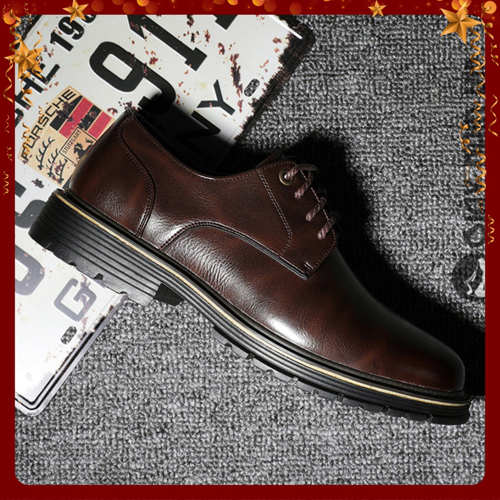 Giày Da Nam - FREESHIP - Giầy Đốc Nam Cổ Ngắn Sang Chảnh GNK21 | BigBuy360 - bigbuy360.vn