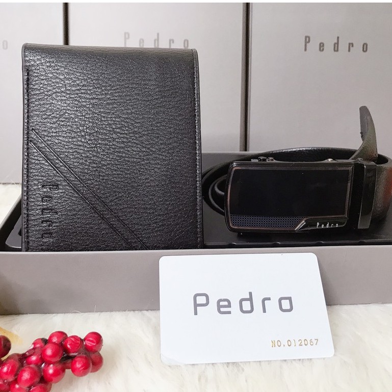 Set ví  dây nịt Pedro 💖 FREE SHIP 💖 Set thắt lưng ví nam Pedro siêu độc thời trang bên trong nhiều ngăn hàng cao cấp