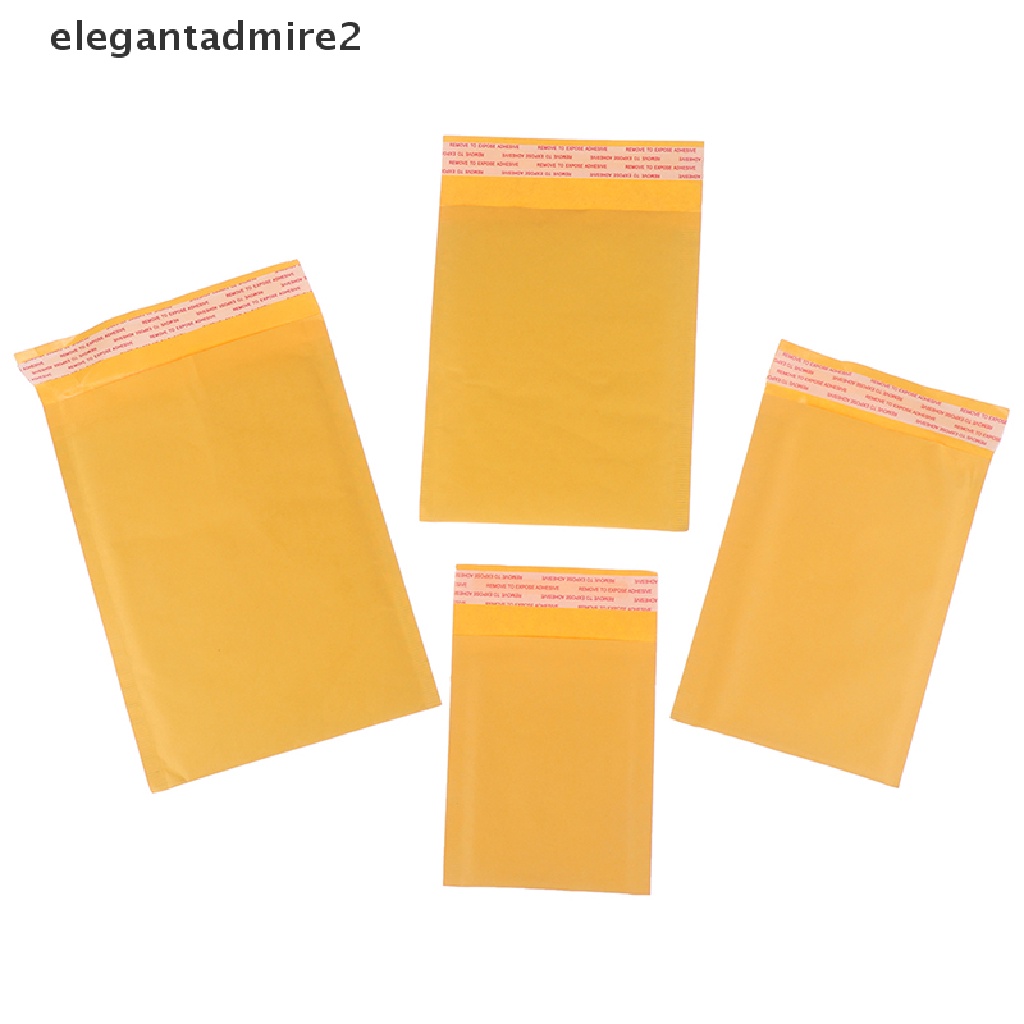 [gele] 10Pcs yellow kraft bubble mailers padded envelopes self seal shipping bags [ele]