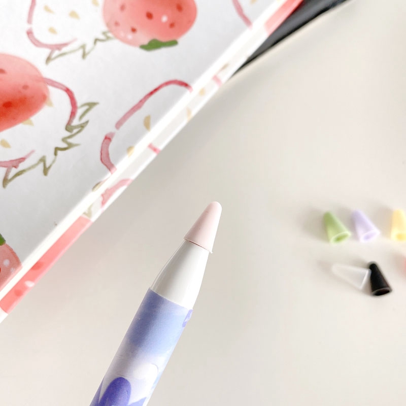 Bộ 4 Nắp Silicone Bảo Vệ Bút Cảm Ứng Apple Pencil 2 1 Chống Thấm Nước Tiện Dụng