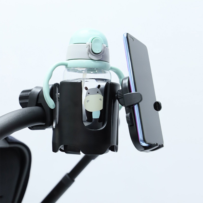 Giá Đỡ Điện Thoại / Cốc Nước Gắn Xe Đẩy Em Bé Tùy Chỉnh Tiện Dụng