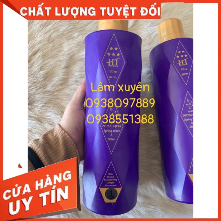 Uốn Lạnh Siêu Dưỡng Thông Minh HT 16 power 1000ml [FREESHIP] uốn mạnh, nhanh xoăn, nhẹ mùi, giữ lọn lâu