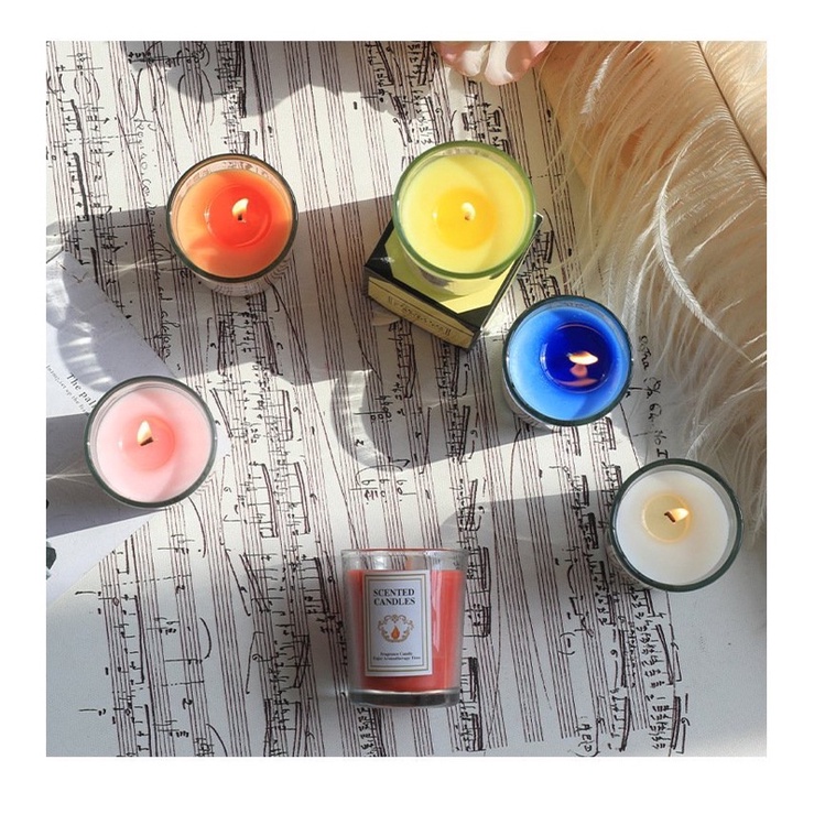 Nến thơm không khói thiên nhiên thư giãn,thơm phòng cao cấp SCENTED CANDLE