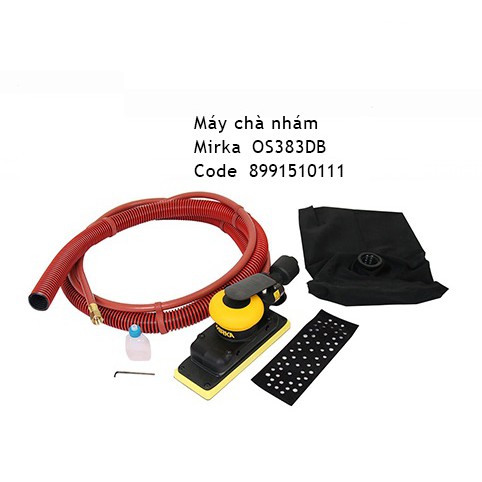 Máy chà nhám vuông Mirka OS383DB - Công cụ khí nén 70x198mm, 179W, Chân không tự tạo