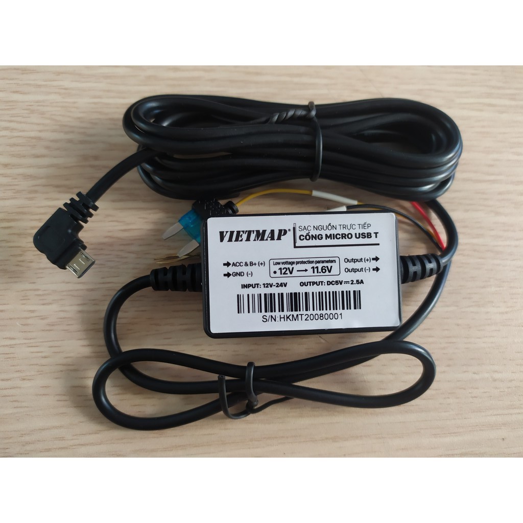 Bộ nguồn ACC lắp cam hành trình Vietmap