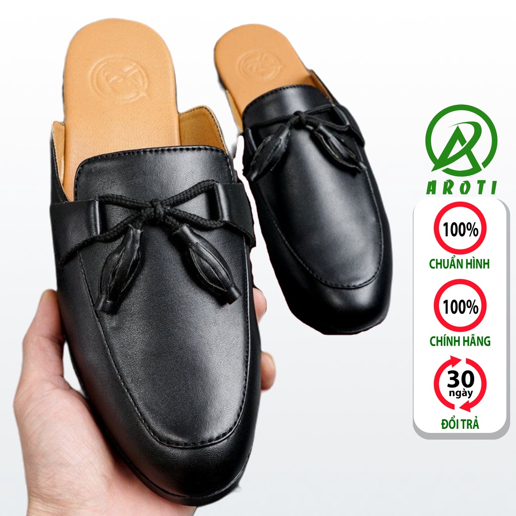 Giầy Sục Da Nam AROTI Dáng Giày Lười Chất Đẹp Cao Cấp,Đế Khâu Chắc Chắn Dáng Mọi Lịch Lãm, Sang Trọng Đủ size M583 VN