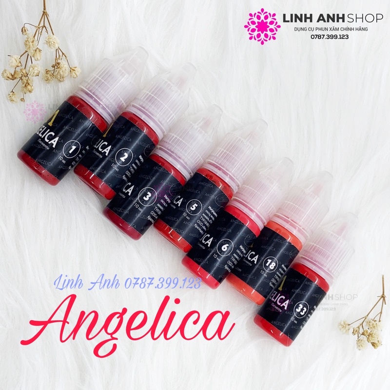 Mực ANGELICA 10ML Nga Mày Môi Mí Xử Lý Phun Xăm