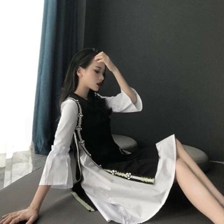 Set váy áo len siêu xinh