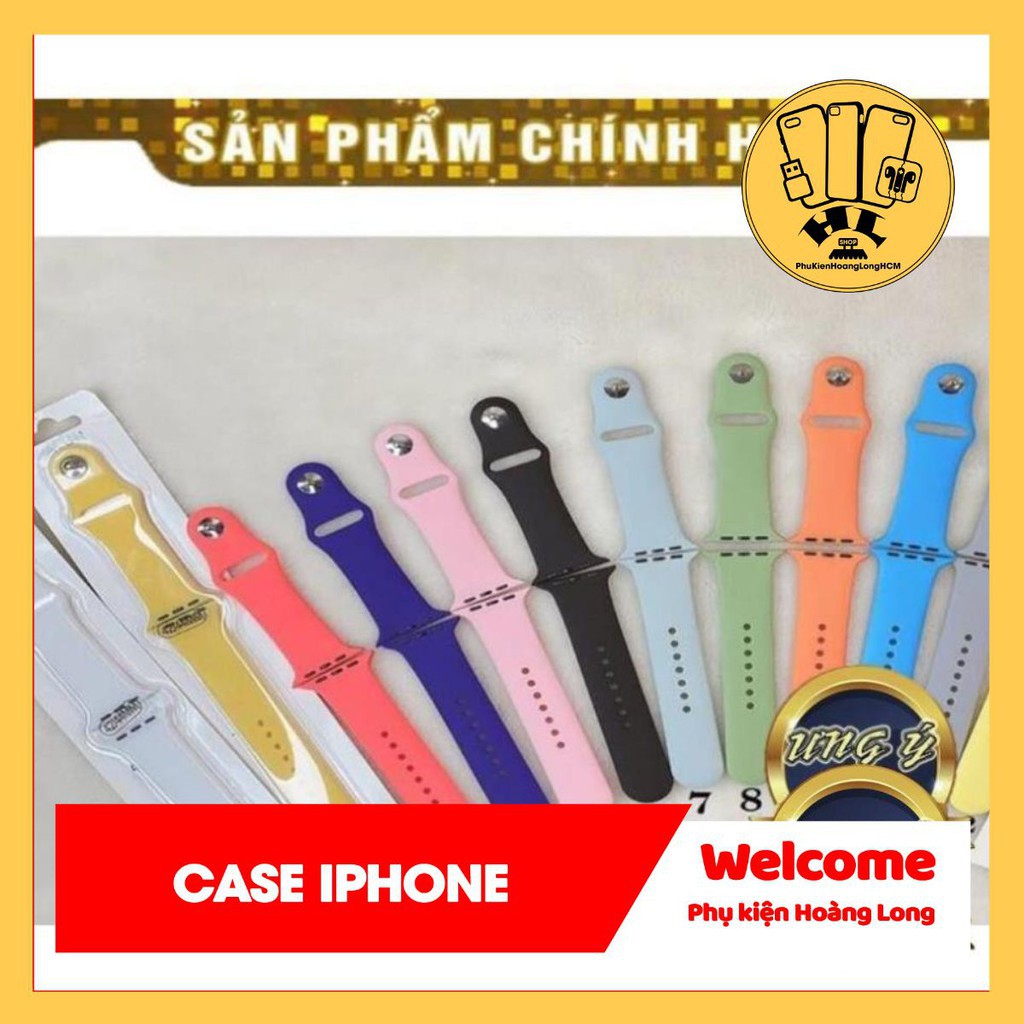 (SIÊU CUTE BÁN CHẠY NHẤT) Dây Đồng Hồ Apple Watch Chống Bẩn Siêu Đẹp, Siêu Mềm size 38.40.42.44mm  - Phụ Kiện Hoàng Long