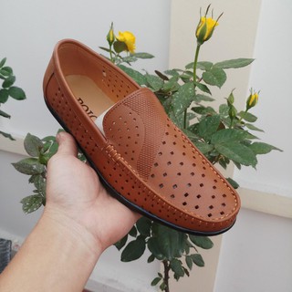 [Da Bò Thật] Giày Da Nam đục lỗ L032 Bảo hành trọn đời