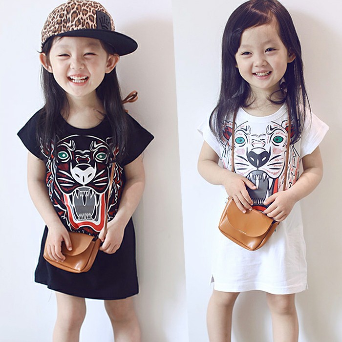 Váy suông họa tiết cho bé gái 8-18kg QATE615