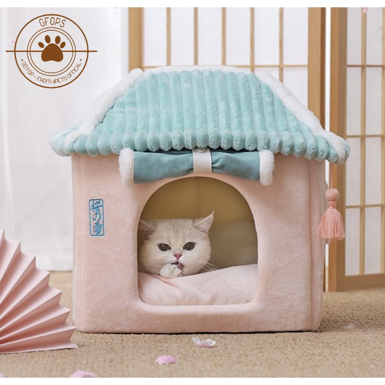 Ổ đệm cho chó mèo dễ thương có thể tháo rời dễ dàng vệ sinh Sakura House - 4pets official