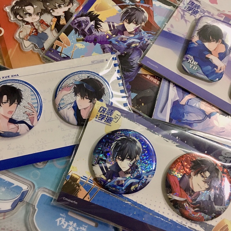 PHỤ KIỆN ĐAM MỸ DONGHUA MANHUA SHIKISHI STANDEE STICKER HUY HIỆU CARD TRONG NGUỴ TRANG HỌC TRA LINK CLICK