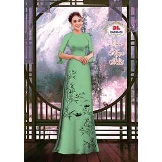 Vải áo dài phong cảnh