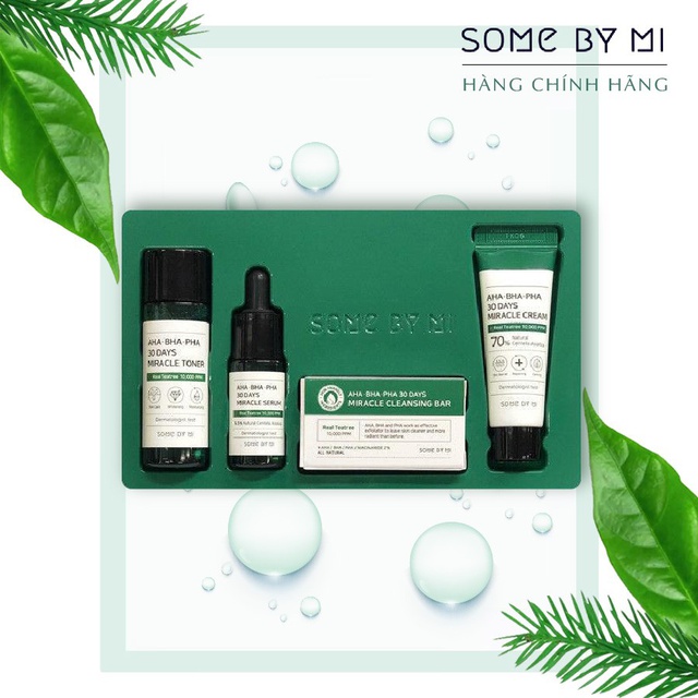 Set 4 Món Some By Mi Yuja Niacin, AC SOS, Snail Truecica, Aha-Bha-Pha 30Days Miracle Set 4 Kit | BigBuy360 - bigbuy360.vn