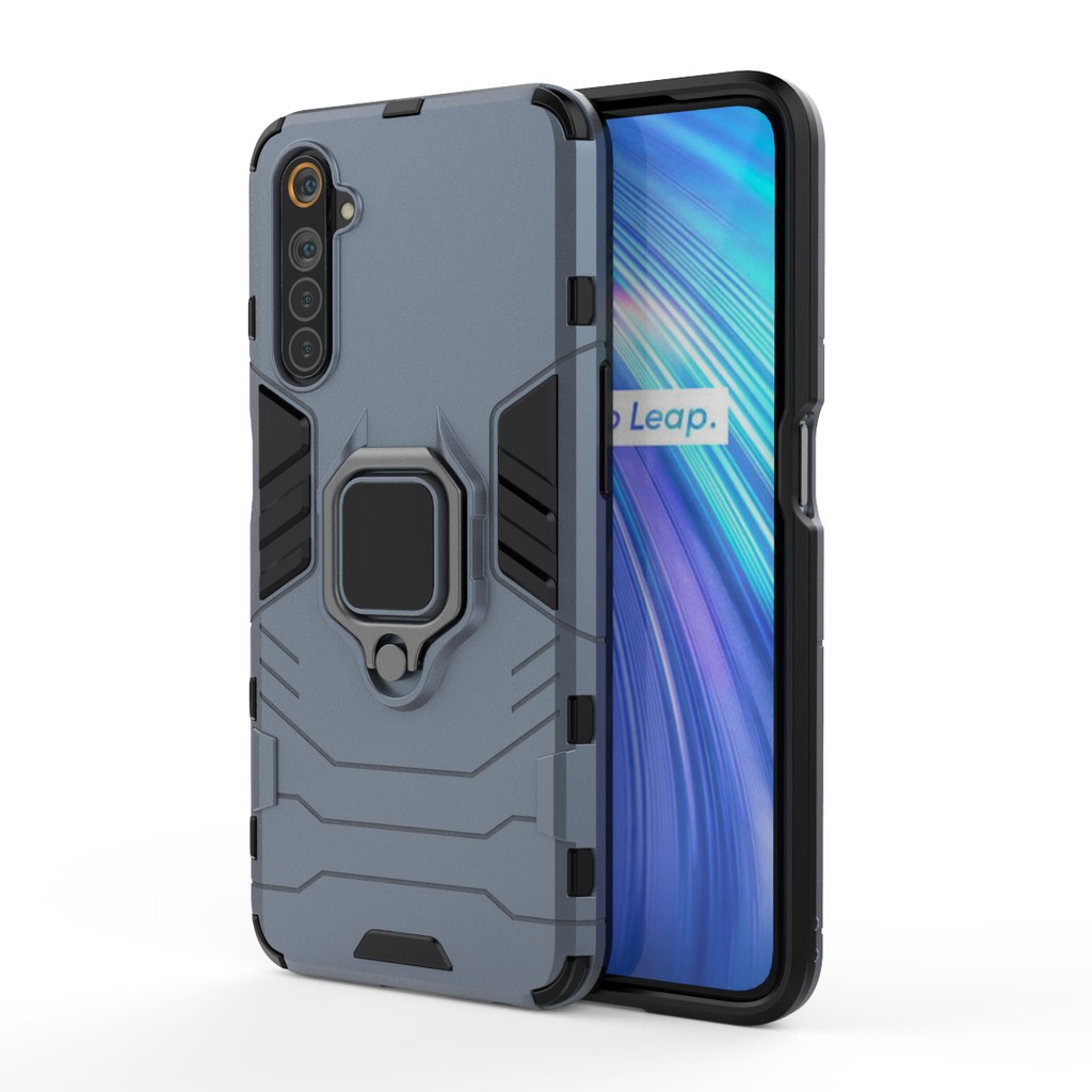 Ốp lưng Realme 6 / Realme 9i / Realme 10 Iron Man Iring chống sốc giá đỡ mặt lưng xem phim