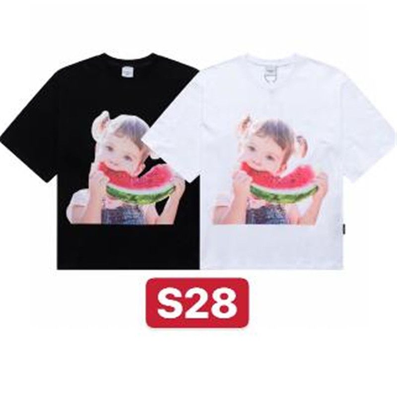 ADLV Áo Thun Tay Ngắn Dáng Rộng Vải Cotton In Họa Tiết Thời Trang Cá Tính Cho Nam Nữ