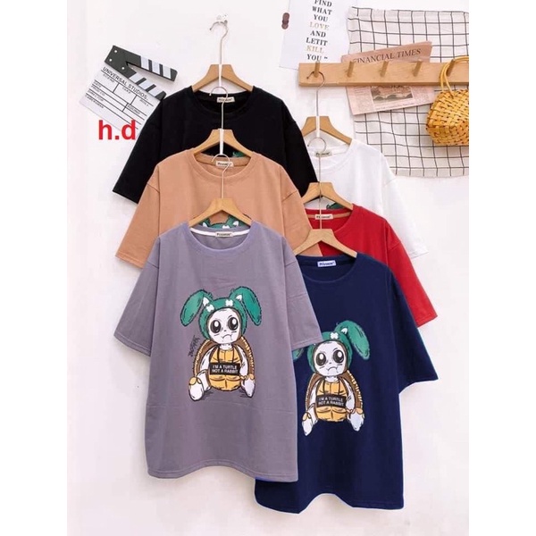 Áo phông rùa tai xanh HD11