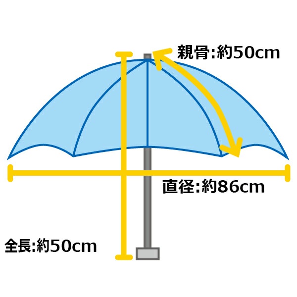CÓ BILL-Ô dù che nắng che mưa Waterfront Nhật bản siêu nhẹ mini bỏ túi 50cm- chính hãng