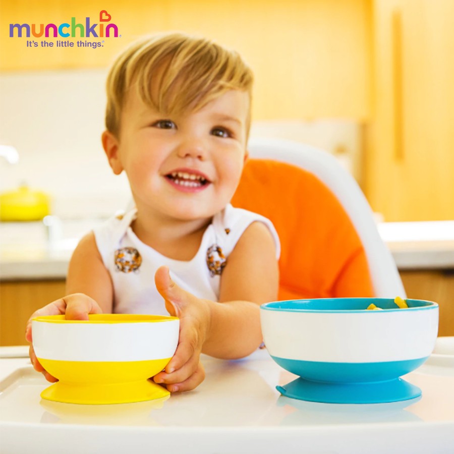 Bộ 3 bát ăn chống đổ Munchkin Mỹ