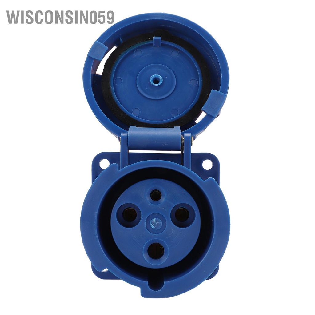 Wisconsin059 Ổ cắm công nghiệp PP Đồng thau chống nước Đầu nối điện IP67 63A 220V ‑ 380V