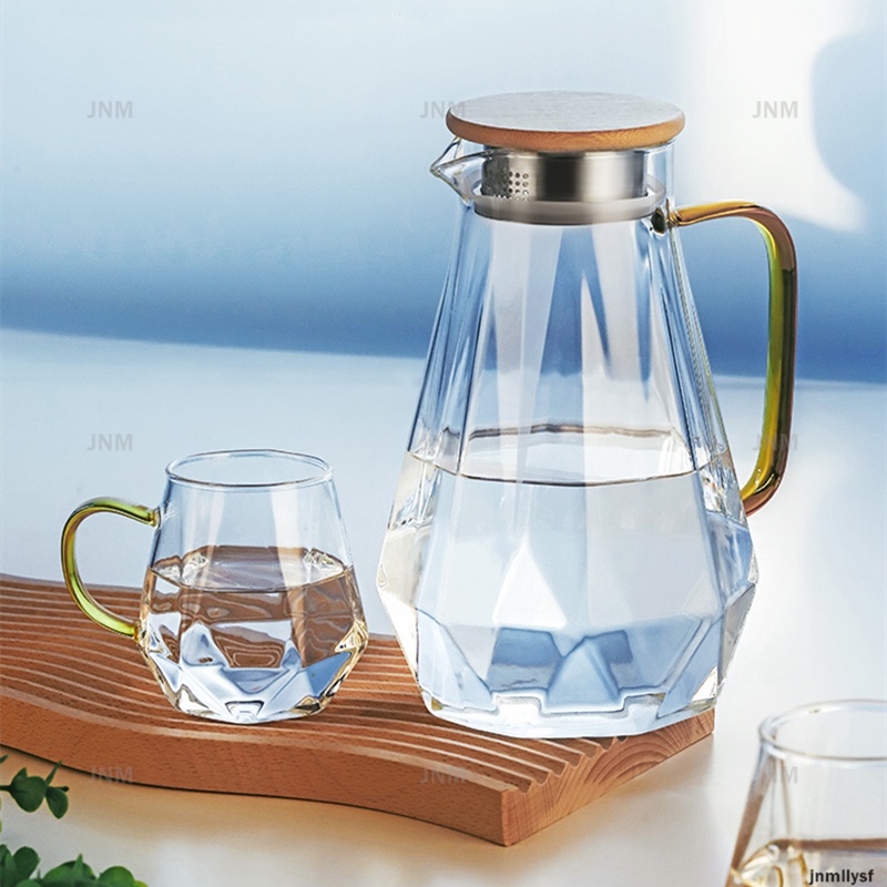 Bình thủy tinh pha cà phê/trà màu trong suốt chất lượng cao cho gia đình