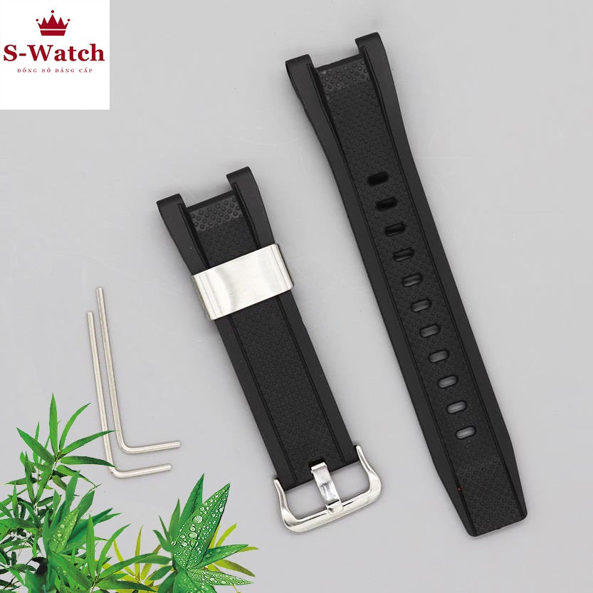 Dây đồng hồ silicon thay thế cho Casio GST-W300/GST-S110/GST-W110