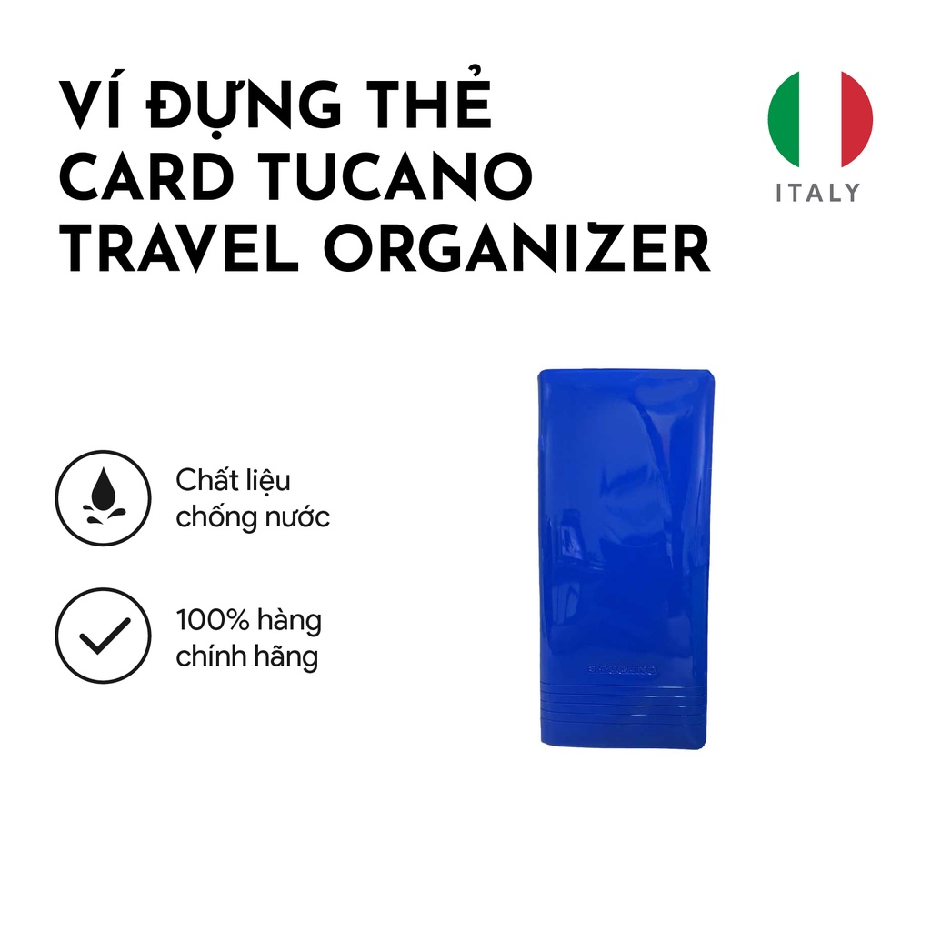 Ví đựng thẻ Card Tucano Travel Organizer cao cấp nhiều ngăn