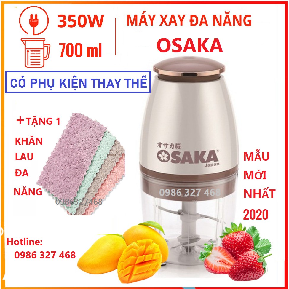 [SỈ- RẺ] [BH 1 Đổi 1] Máy Xay Osaka Máy Xay Sinh Tố, Máy Xay Thịt, Cá, Rau Củ Quả, Đa Năng