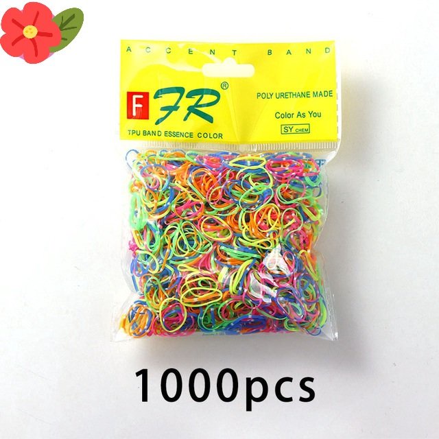 Bịch 1000 Cột Tóc Cao Su Co Giãn Size Nhỏ Cho Bé