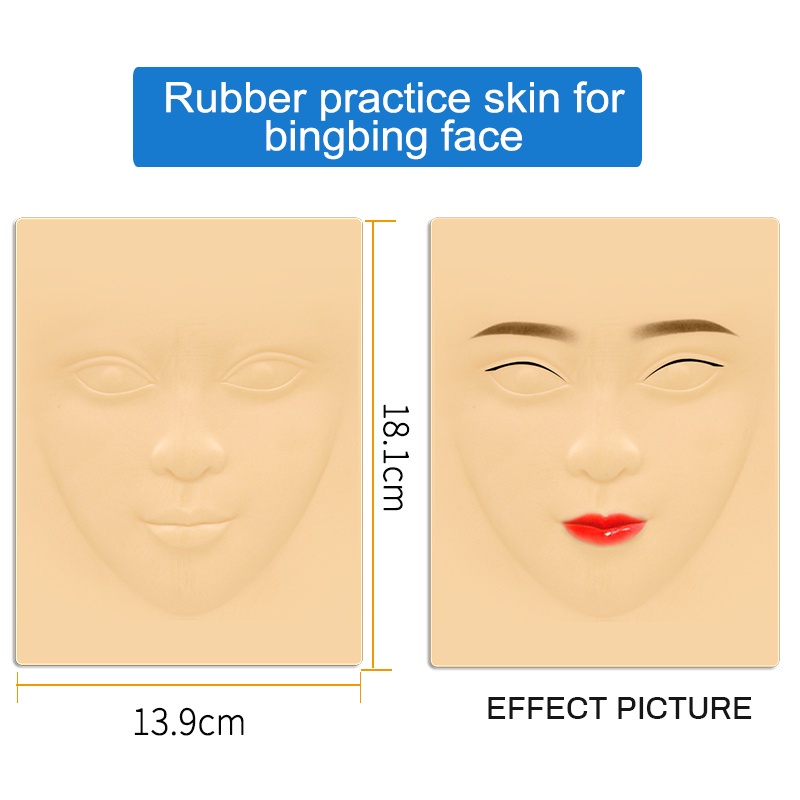 Miếng Da Silicone 3D Dùng Thực Hành Luyện Tập Xăm Chân Mày/Môi