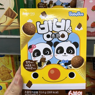 Bánh Snack Hình Nón Bing Bing Socola Hàn Quốc 53.4 gam