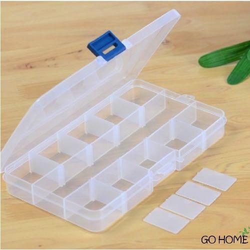 Hộp Nhựa 15 Ngăn Dùng Để Đựng Trang Sức Đa Năng Tiện Dụng