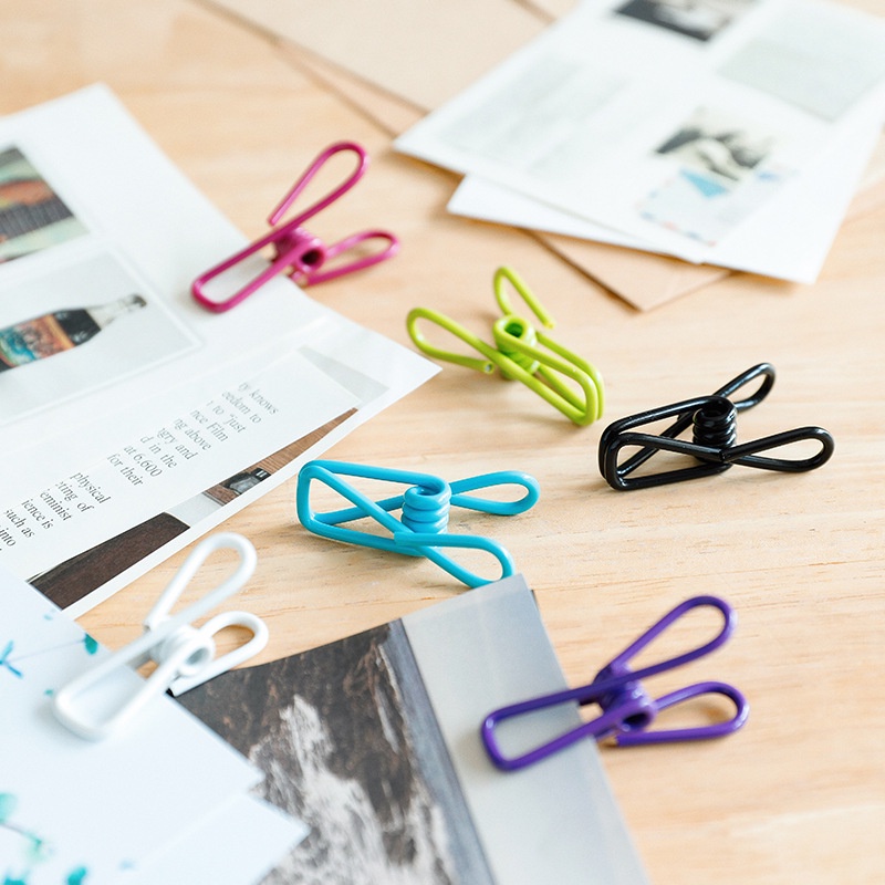 &lt;Video Review&gt; Móc Kẹp Lõi Kim Loại Giữ Giấy Ghi Chú Tài Liệu Đánh Dấu Sách Đồ Dùng Văn Phòng Treo Quần Áo U131