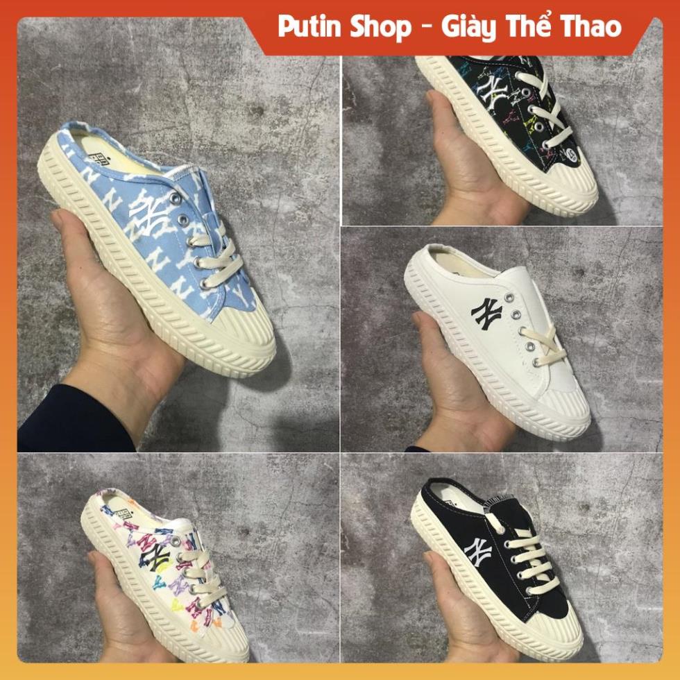 Giầy Sục MLB thể thao ny các màu hot đen trắng xanh  , giày lười đạp gót nữ bản đẹp full box , Putin Shop