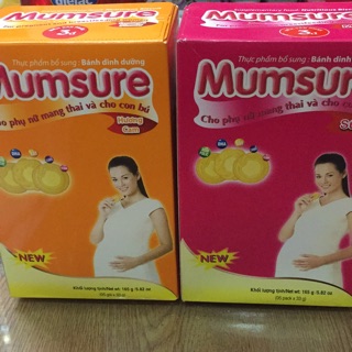 Bánh dành cho phụ nữ mang thai và cho con bú mumsuare thực phẩm bổ sung dinh dưỡng dha sắt canxi vitamin ......
