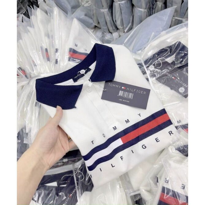 ÁO PHÔNG NỮ POLO TOMY  PHỐI CỔ bo tay phom 40-60kg mang vừa