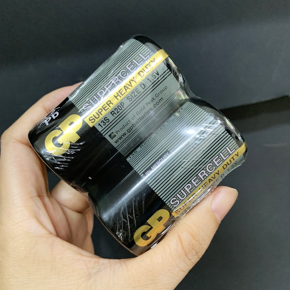 Vỉ 2 viên pin Đại GP size D Cacbon chính hãng dung lượng cao