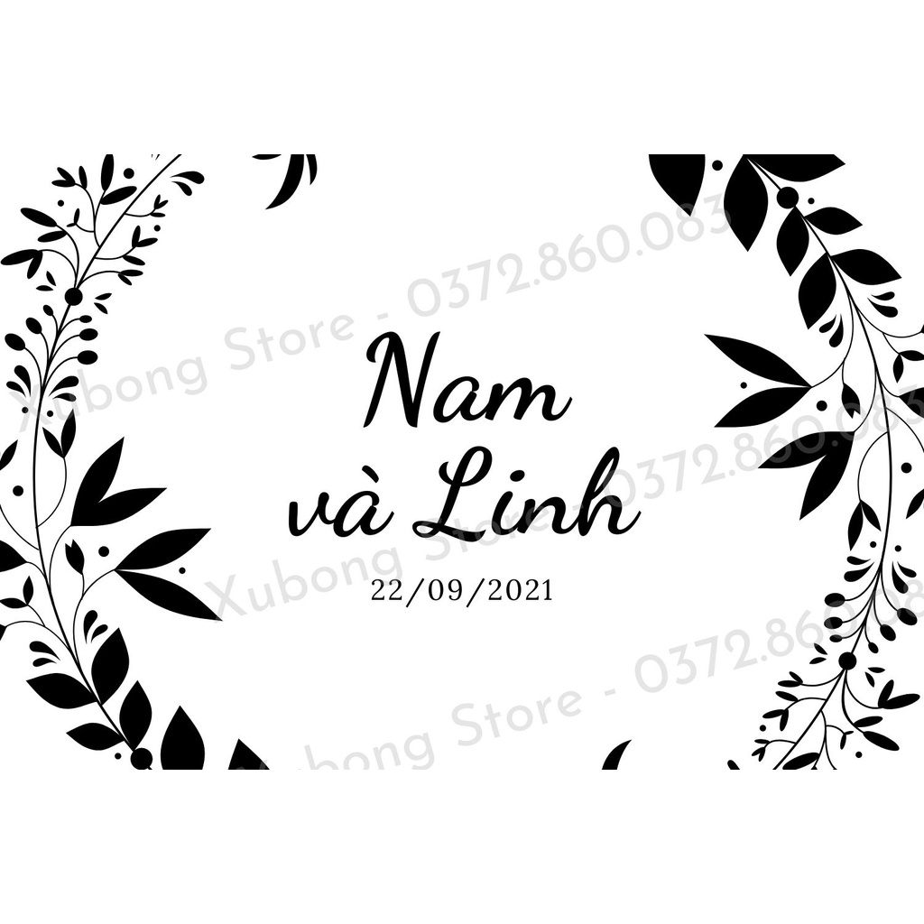 Nhãn Dán Trang Trí Sản phẩm -  Tem Vận Chuyển In Nhiệt A6 Theo Thông Tin Khách Gửi Có Keo Dán Sẵn