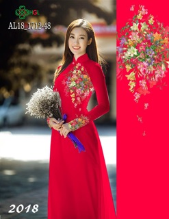 Vải Áo Dài Tằm Ý/ Lụa Nhật Hoa Ngực