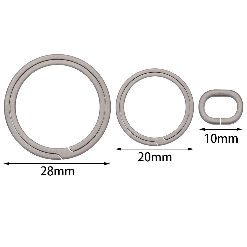 Vòng gắn chìa khóa bằng hợp kim titan siêu nhẹ chất lượng cao tiện dụng
