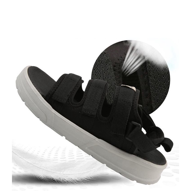 Dép Sandal 3 quai ngang, quai tháo rời nam nữ đi học, đi chơi - HÌNH THẬT, TẶNG TẤT