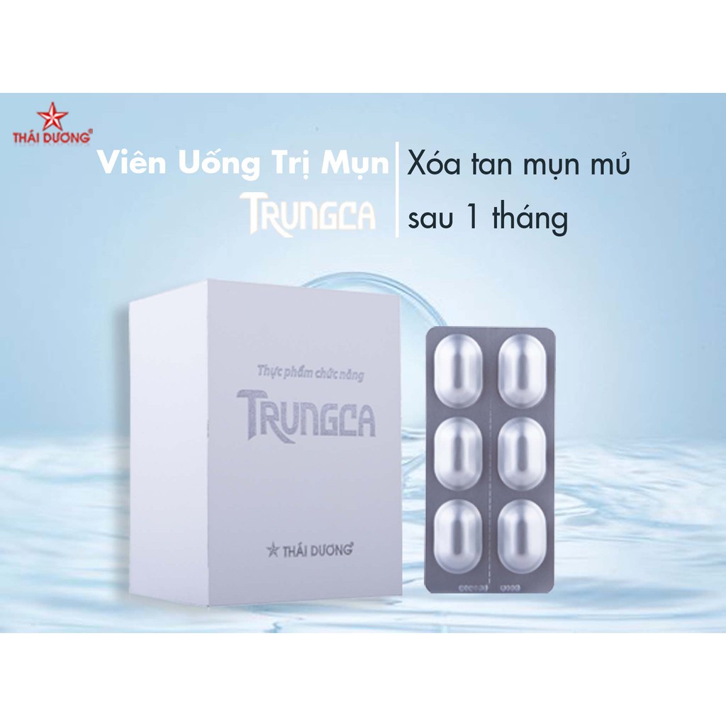 ✅(CHÍNH HÃNG)✅ Viên uống TRUNGCA (Hỗ trợ điều trị mụn trứng cá, chống viêm da, dị ứng)