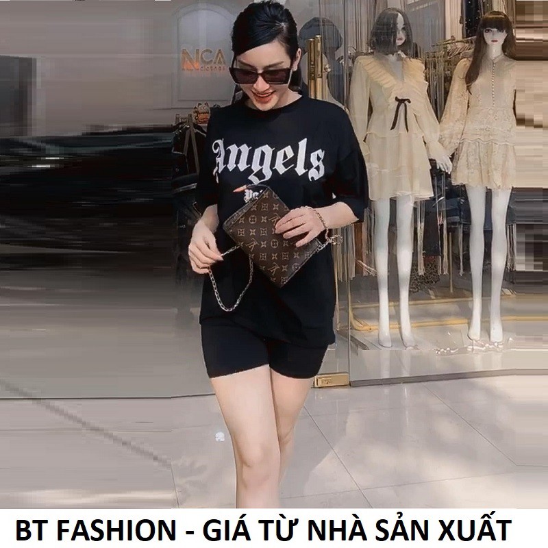 Set Bộ HOT Áo Thun Phom Rộng + Quần Sọt Thun - BAOTIN FASHION  + Hình Thật, Video )