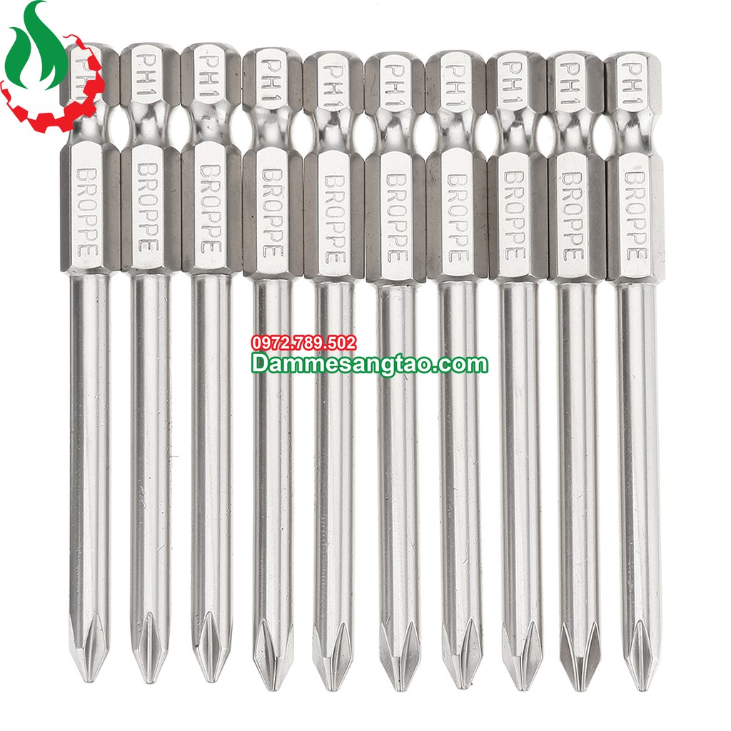 Mũi vít 4 cạnh chuôi lục giác Broppe