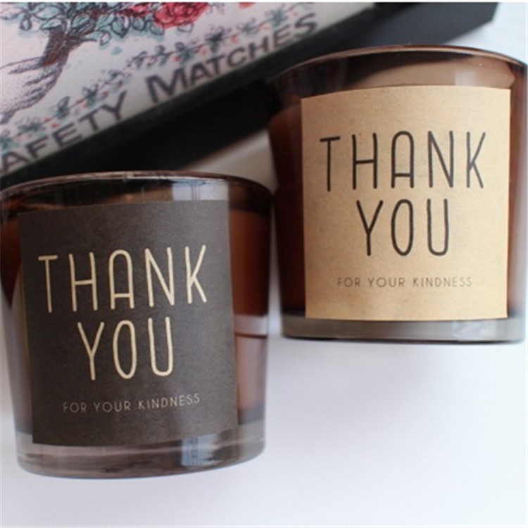 Vỉ 6 tem Thank You vuông