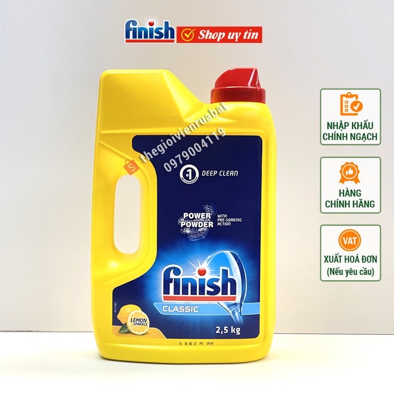 bột rửa bát Finish Eco